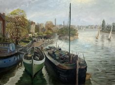 Sidney Joseph Iredale (British 1896-1967): Santa Maria on the Thames