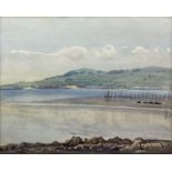 William Miles Johnston (Scottish 1893-1974): Kirkcudbright Coastal Landscape