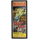 Rare Vintage Western Movie Advertising Poster: 'Man or Gun'