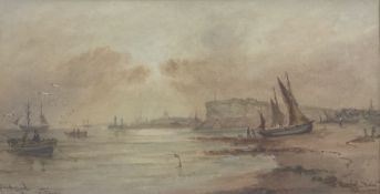 George D Callow (British act.1858-1873): 'Sunderland from Whitburn'