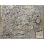 Gerard Mercator (Dutch 1512-1594): South East England - 'Warwicum' etc