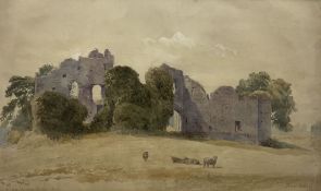 Basil Holmes (British 19th century): 'Leybourne Castle - Kent'