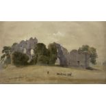 Basil Holmes (British 19th century): 'Leybourne Castle - Kent'