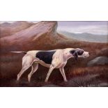 A Biddall (British 19th century): Study of a Pointer Hunting in Moorlands