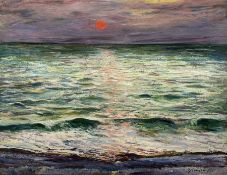 Alexander Jamieson (British 1873-1937): Sunset over Sea