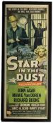 Rare Vintage Western Movie Advertising Poster: 'Star in the Dust'