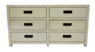 Cream hardwood sideboard