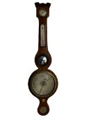 A mid Victorian five glass mercury barometer by �Hugh