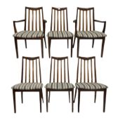 G-Plan - 20th century set six (2+4) teak dining chairs