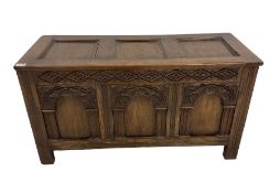 20th century oak coffer