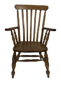 Oak and elm farmhouse chair