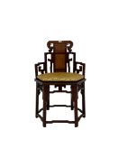 Chinese rosewood corner chair