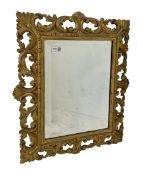 Small Florentine style gilt wood wall mirror