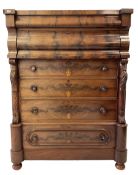 Scottish mahogany chest of drawers