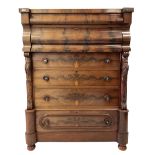 Scottish mahogany chest of drawers