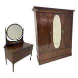 Warings - Edwardian mahogany wardrobe