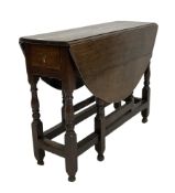 18th century oak drop leaf table