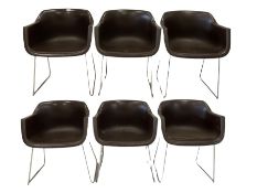 Grosfillex - Set of six mid 20th century chairs