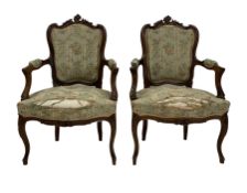 Pair of Victorian armchairs