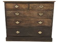 19th century oak chest of drawers