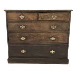 19th century oak chest of drawers