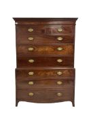 George III mahogany chest on chest