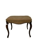 19th century mahogany footstool