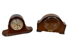 Four 1950s mantle clocks