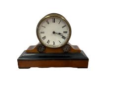 Edwardian bedside clock with a cylinder platform escapement