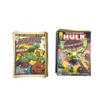 Bronze age marvel comics comprising: 'The Hulk' 1981 issues: 17