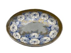 Late 19th century oval porcelain dish by Ernst Wahliss L26cm