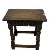 20th century oak stool