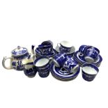 Clifton China Willow pattern tea service