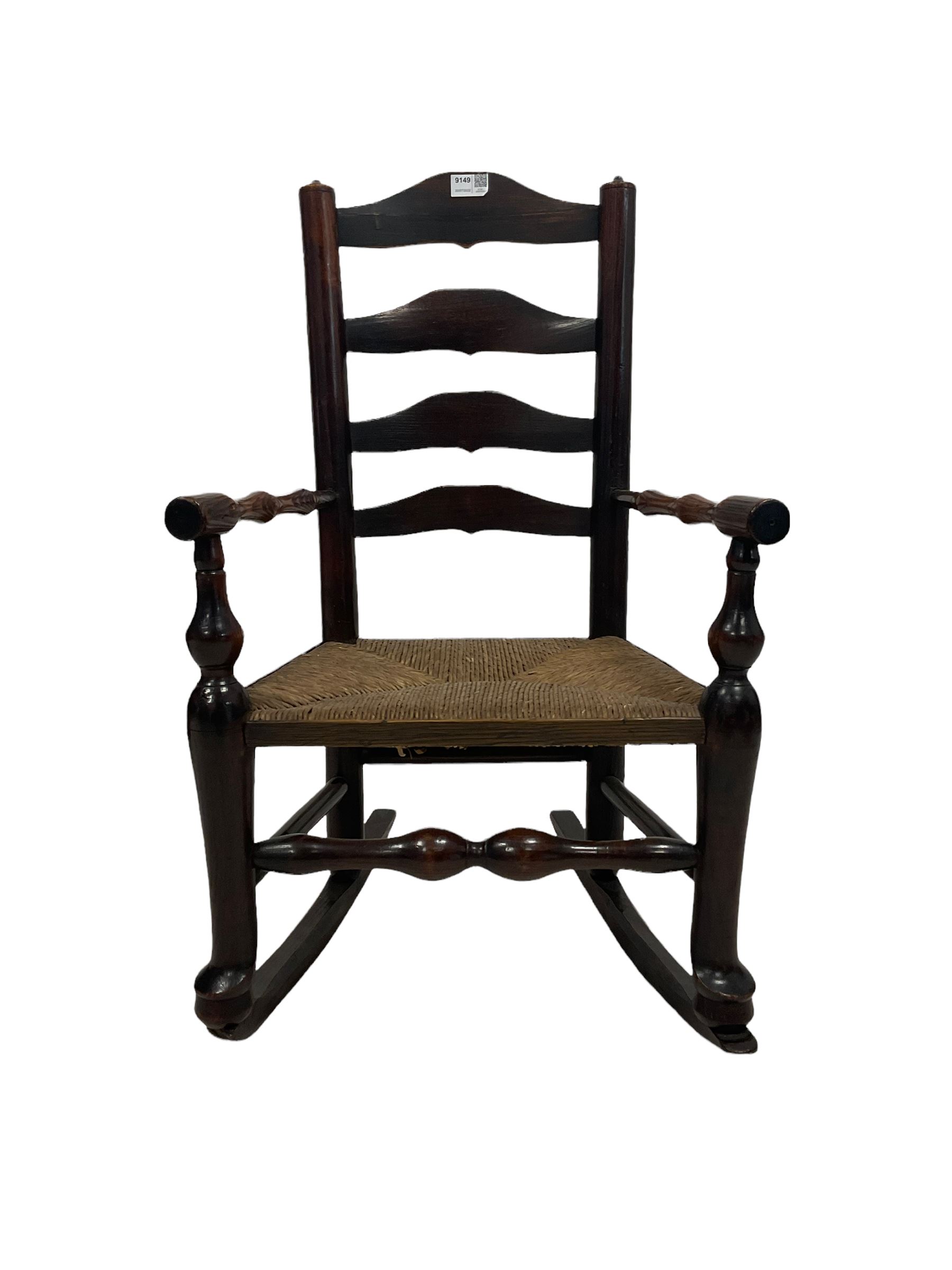 19th century childs rocking chair - Image 2 of 2