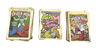 Bronze Age Marvel comics comprising 'Spider-Man Comics Weekly' 1973 issues: 3