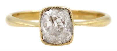 Early-mid 20th century single stone diamond ring