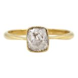 Early-mid 20th century single stone diamond ring