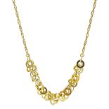 14ct gold circular link necklace