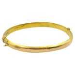 Victorian 15ct gold hinged bangle by Henry Griffith & Sons Ltd