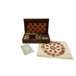 19th century mahogany games box