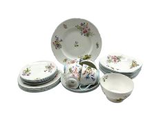 Shelley 'Wild Flowers' pattern part tea set with cups