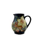 Moorcroft Golden Jubilee pattern jug designed by Emma Bossons H14.5cm boxed