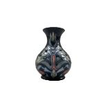 Moorcroft Snake Head pattern vase designed by Rachel Bishop