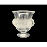 Lalique Dampierre pattern vase