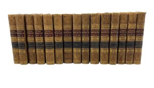 The Plays and Poems of Shakspeare - Fifteen volumes published by Valpy 1832 in tooled leather