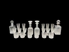 Stuart crystal Hardwicke pattern table glass comprising six tumblers