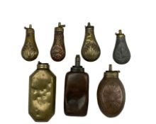 Collection of powder flasks