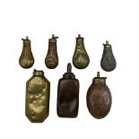 Collection of powder flasks