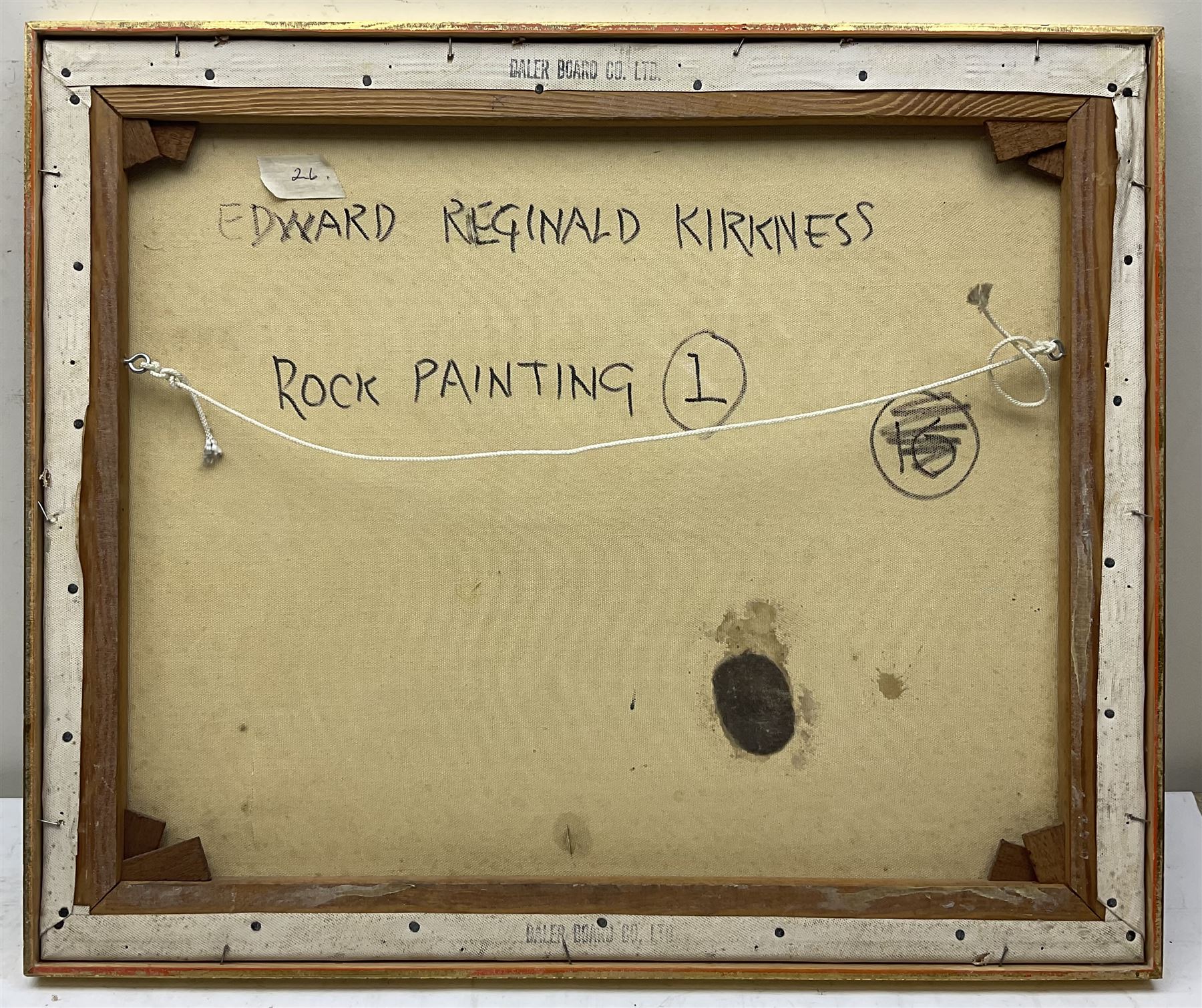 Edward Reginald Kirkness (British 1900-1979): 'Rock Painting' - Image 3 of 3