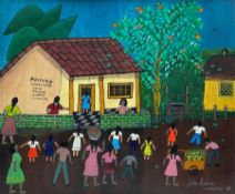 Julie Aguirre (Nicaraguan 1953-): 'La Pulperia' (The Grocery)